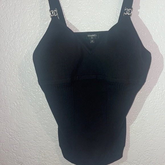 🚫SOLD🚫 New Chanel Black Diamond CC Top Size 40 (US Women’s M)💎 - Picture 8 of 17